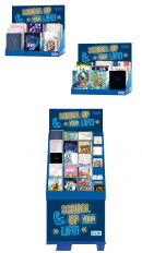 Die Medium- und Large-Displays des Häfft-Verlags präsentieren Schülerkalender und Hausaufgabenhefte übersichtlich und verkaufsstark für das Back-to-School-Geschäft.