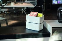 Die neue „MyBox“-Serie von Leitz ergänzt die bekannte und sehr beliebte zusammenklappbare Leitz Click&Store-Range aus Kartonmaterial.