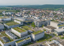 Herma erhält bei der ersten CDP-Bewertung die Note B. Blick auf den Campus in Filderstadt.