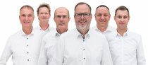 Rainer Ditz, Markus Foelsch, Günther Braun, Thorsten Scheidler, Marko Schneider und Sven Schneider (v.l.)