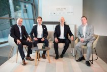 Die Dauphin Office Interior stellt eine neue Führungsebene unter CEO Elmar Duffner vor: Marcel Göttlicher, Andreas Ohr, Elmar Duffner und Jürgen Bailey (v.l.).