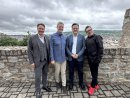 EVL-Vorstandsquartett: Hamid Yazdtchi, Jan Philippi, Lars Adler und Axel Gottstein