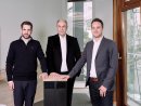 Die Geschäftsführung der Smart Air Technologies GmbH:  Dr. David Prinz, Valentin Reisgen und Johannes Gresser (von links).