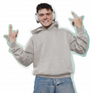 Mit etwas Glück können zwei Teilnehmer:innen gemeinsam mit ihrem:r besten Freund:in ein exklusives Meet & Greet mit der coocazoo Crew und Noel Dederichs beim Musikvideodreh gewinnen.